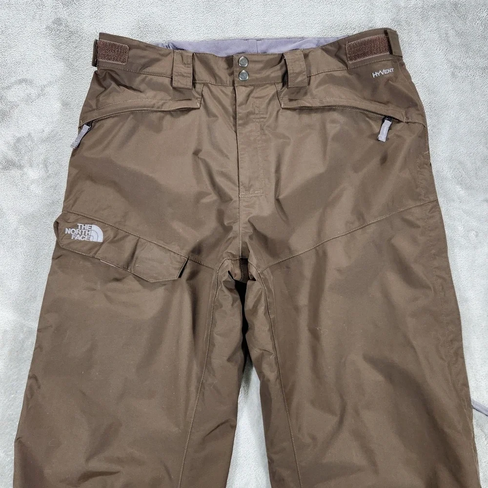 The‎ North Face Pants Mens XL Brown HyVent Insulated Snow Ski Waterproof Winter